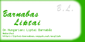 barnabas liptai business card